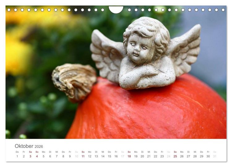Produktbild: Engel in Haus und Garten (Wandkalender 2026 DIN A4 quer), CALVENDO Monatskalender