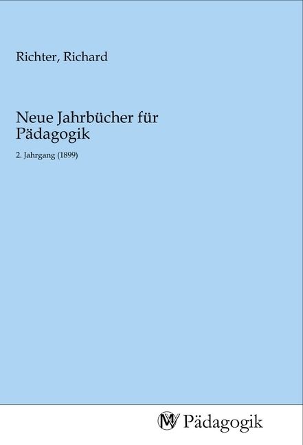 Produktbild: Neue Jahrb&uuml;cher f&uuml;r P&auml;dagogik
