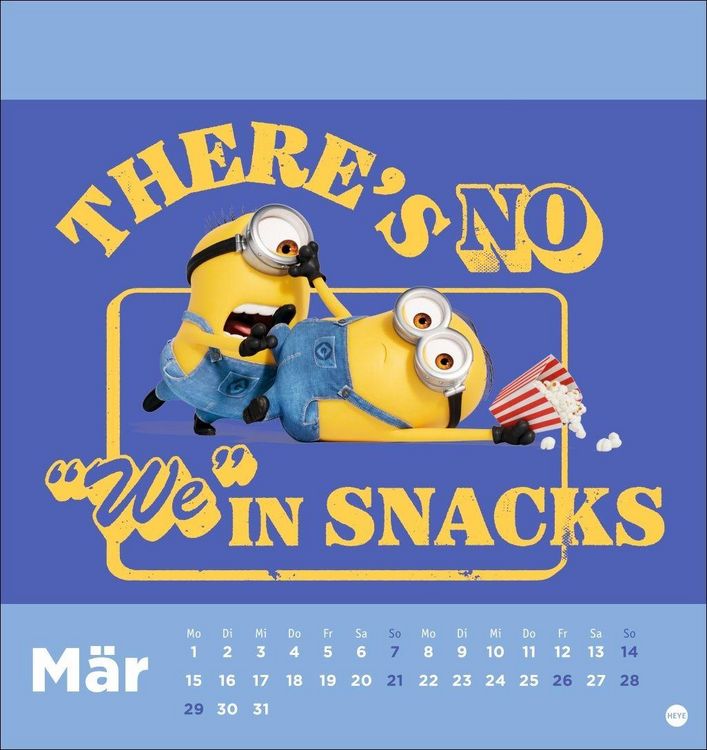 Produktbild: Minions Postkartenkalender 2027