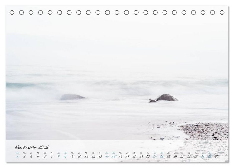 Produktbild: Sehnsucht Meer - Poesie der Stille (Tischkalender 2026 DIN A5 quer), CALVENDO Monatskalender