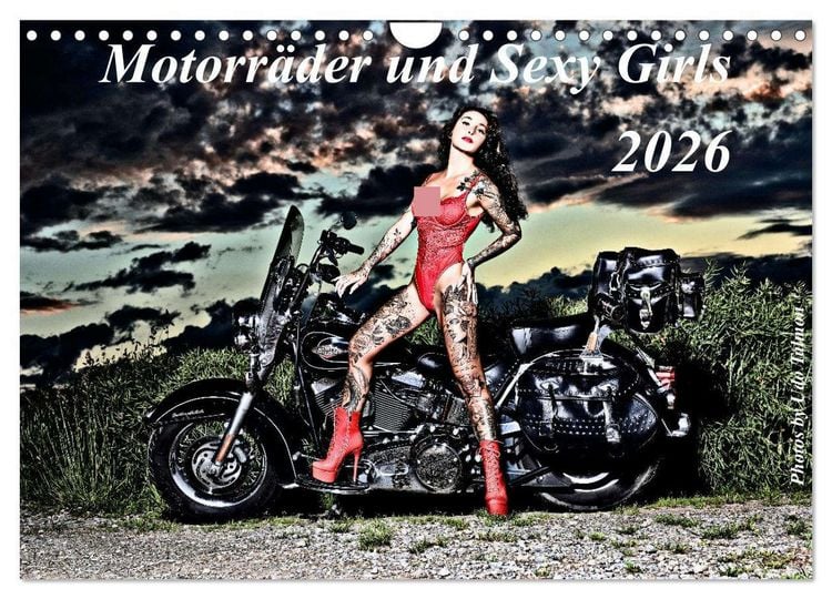 Produktbild: Motorr&auml;der und Sexy Girls (Wandkalender 2026 DIN A4 quer), CALVENDO Monatskalender
