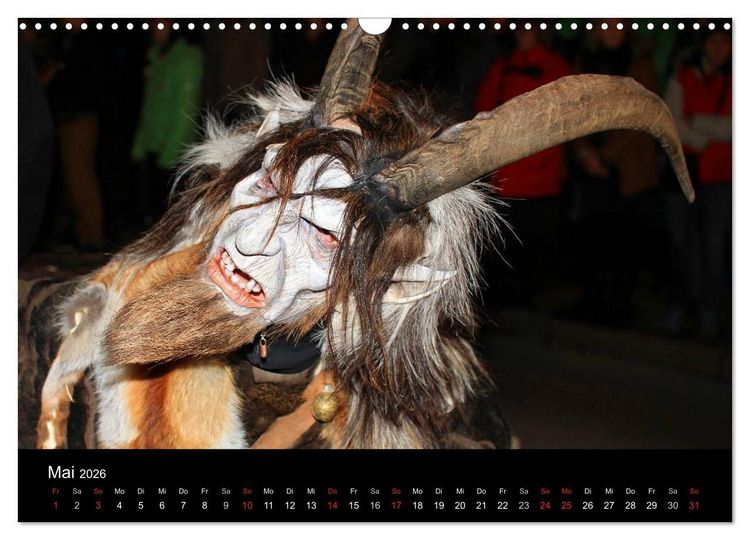 Produktbild: Perchten 2026 (Wandkalender 2026 DIN A3 quer), CALVENDO Monatskalender