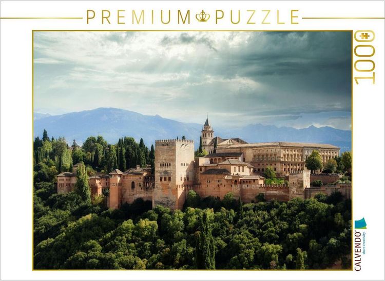 Produktbild: CALVENDO Puzzle Alhambra, Granada | 1000 Teile Lege-Gr&ouml;&szlig;e 64x48cm Foto-Puzzle f&uuml;r gl&uuml;ckliche Stunden