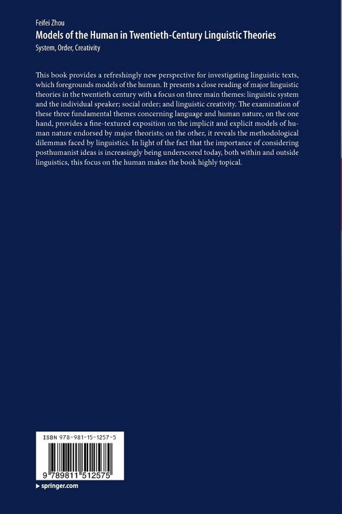 Produktbild: Models of the Human in Twentieth-Century Linguistic Theories