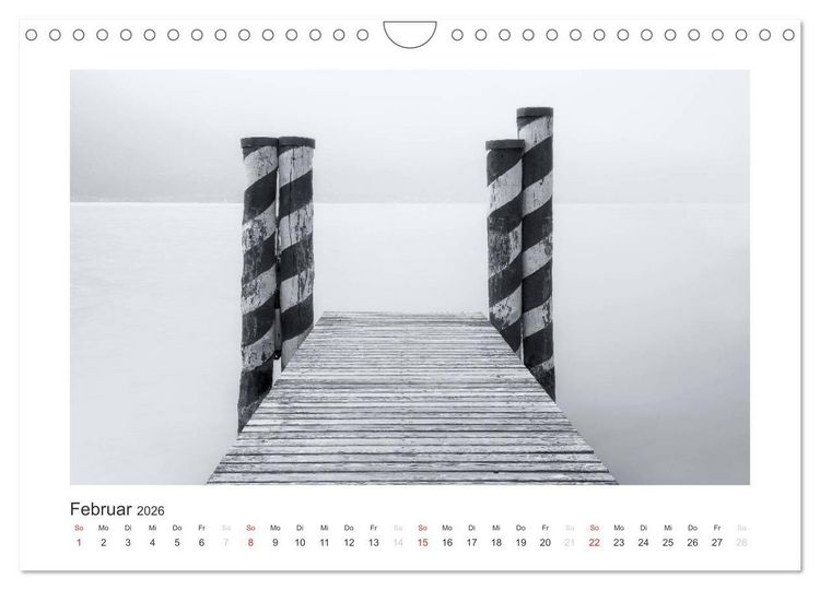 Produktbild: Limone sul Garda schwarzwei&szlig; (Wandkalender 2026 DIN A4 quer), CALVENDO Monatskalender