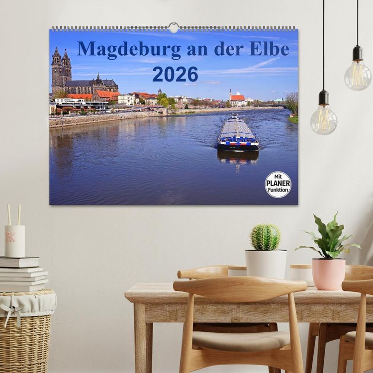 Produktbild: Magdeburg an der Elbe 2026 (Wandkalender 2026 DIN A2 quer), CALVENDO Monatskalender