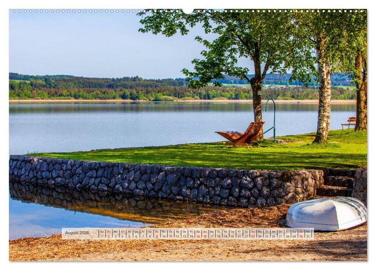 Produktbild: Rund um den Wallersee (hochwertiger Premium Wandkalender 2026 DIN A2 quer), Kunstdruck in Hochglanz