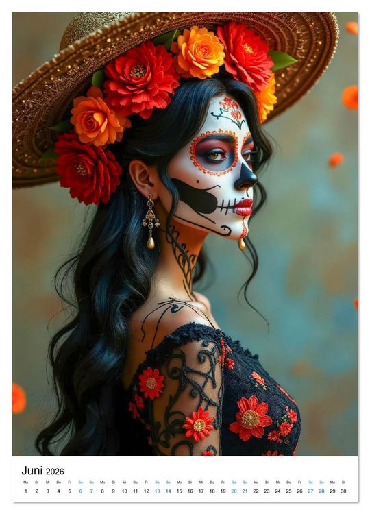 Produktbild: La Catrina - Poesie der Verg&auml;nglichkeit (Wandkalender 2026 DIN A3 hoch), CALVENDO Monatskalender