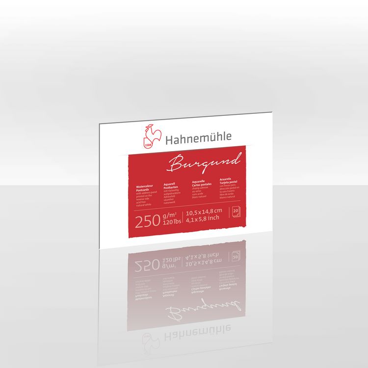 Produktbild: Hahnem&uuml;hle Papier Burgund, 10,5 x 14,8, 250 g/m&sup2;