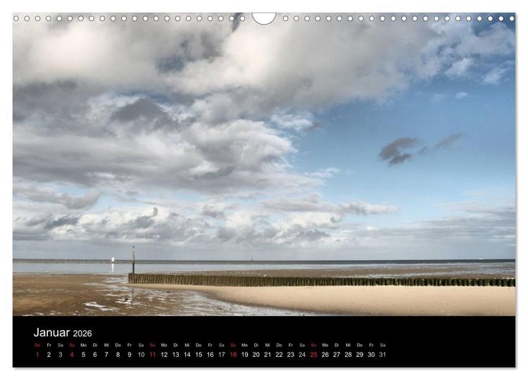Produktbild: Wunderbare Nordsee (Wandkalender 2026 DIN A3 quer), CALVENDO Monatskalender