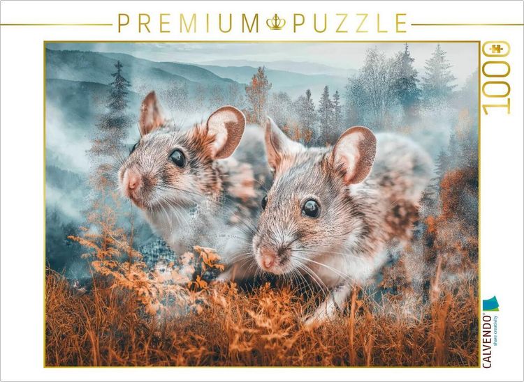 Produktbild: CALVENDO Puzzle M&auml;use | 1000 Teile Lege-Gr&ouml;&szlig;e 64x48cm Foto-Puzzle f&uuml;r gl&uuml;ckliche Stunden
