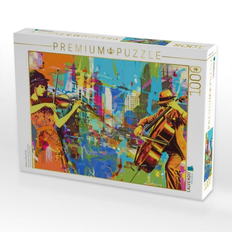 Produktbild: CALVENDO Puzzle Musiker im Pop-Art-Stil | 1000 Teile Lege-Gr&ouml;&szlig;e 64x48cm Foto-Puzzle f&uuml;r gl&uuml;ckliche Stunden
