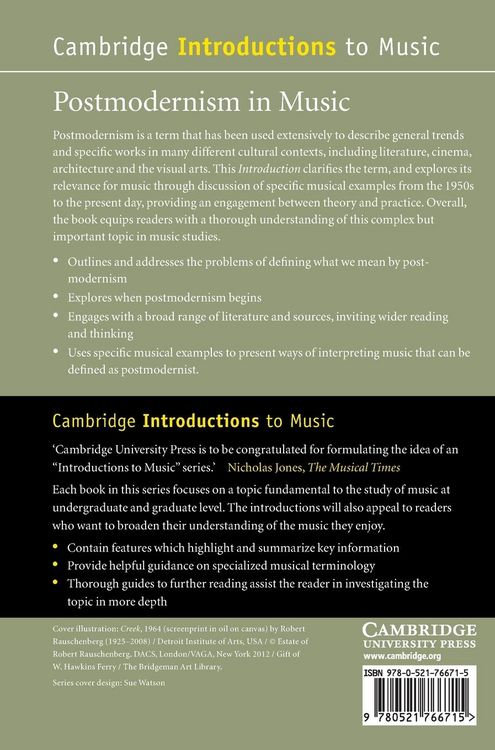 Produktbild: Postmodernism in Music