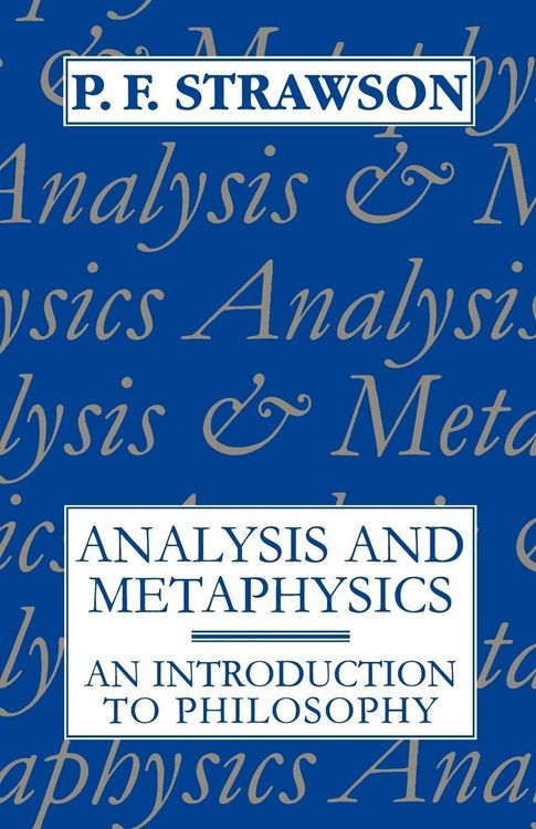 Produktbild: Analysis and Metaphysics