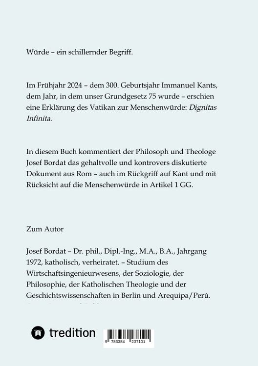 Produktbild: Unendliche W&uuml;rde