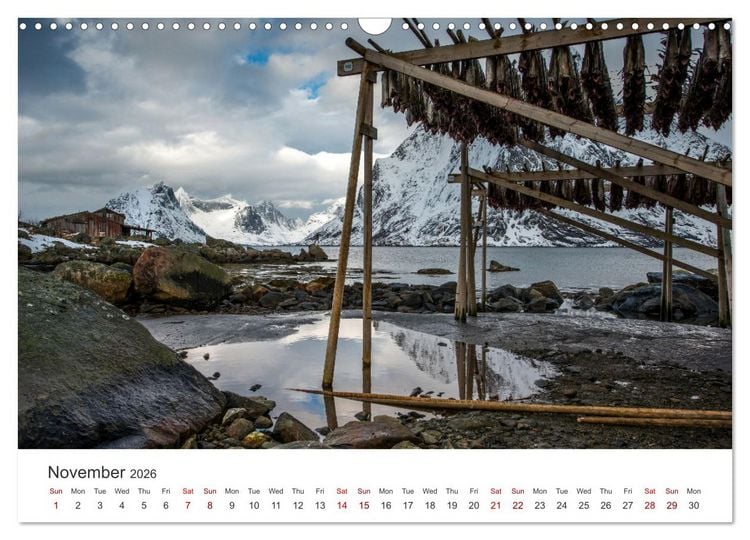 Produktbild: Lofoten Reflections in the water (Wall Calendar 2026 DIN A3 landscape), CALVENDO 12 Month Wall Calendar