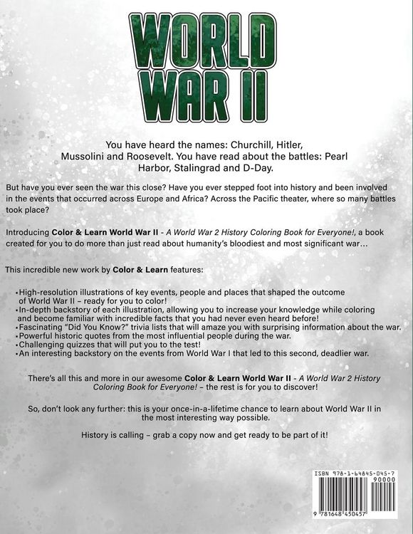 Produktbild: World War II (Color and Learn)