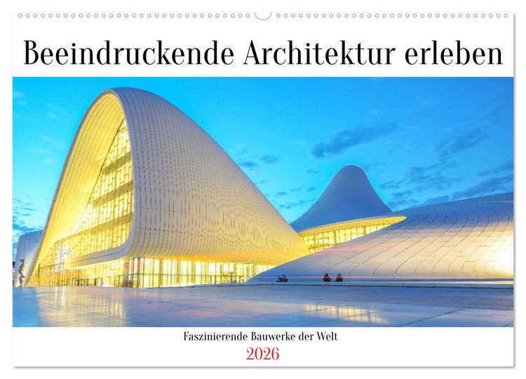 Produktbild: Beeindruckende Architektur erleben (Wandkalender 2026 DIN A2 quer), CALVENDO Monatskalender