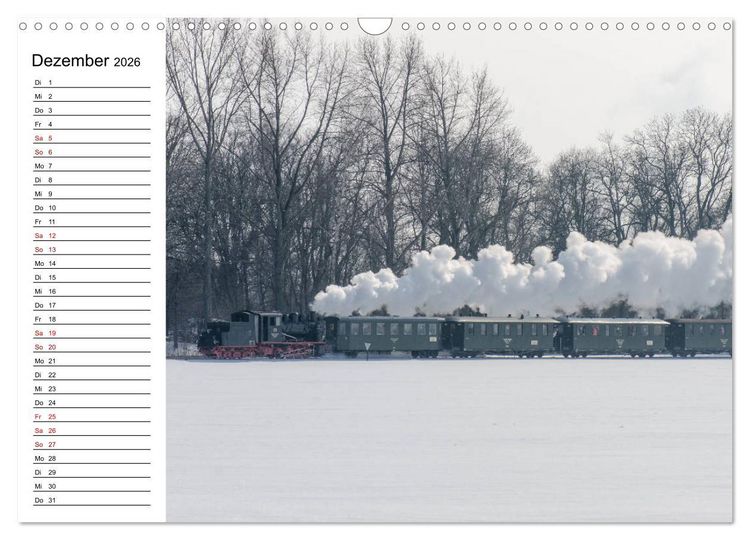Produktbild: Die Mansfelder Bergwerksbahn (Wandkalender 2026 DIN A3 quer), CALVENDO Monatskalender