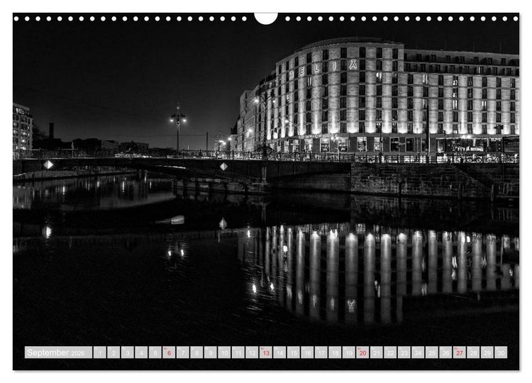 Produktbild: Berliner Ansichten in Schwarz und Wei&szlig; (Wandkalender 2026 DIN A3 quer), CALVENDO Monatskalender