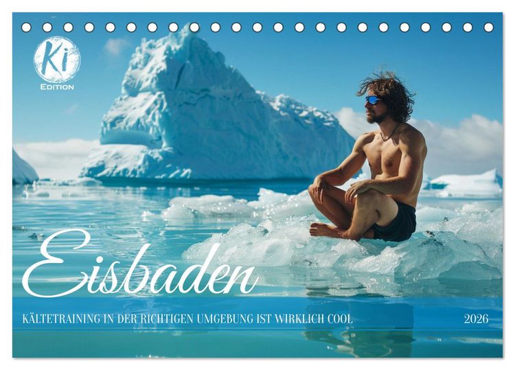 Produktbild: Eisbaden (Tischkalender 2026 DIN A5 quer), CALVENDO Monatskalender