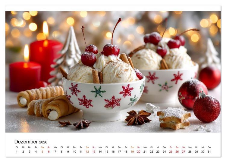 Produktbild: EIS dich gl&uuml;cklich (Wandkalender 2026 DIN A2 quer), CALVENDO Monatskalender