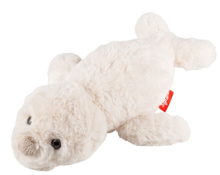 Produktbild: Sigikid 43578 - Kuscheltier Seehund Baby wei&szlig;, 45 cm, Flauscherie
