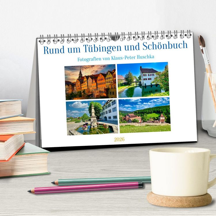 Produktbild: Rund um T&uuml;bingen und Sch&ouml;nbuch (Tischkalender 2026 DIN A5 quer), CALVENDO Monatskalender