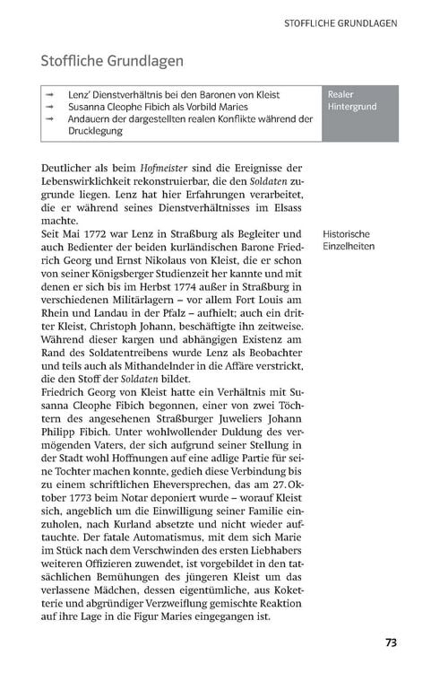 Produktbild: Klett Lekt&uuml;rehilfen J. M. R. Lenz, Der Hofmeister/Die Soldaten