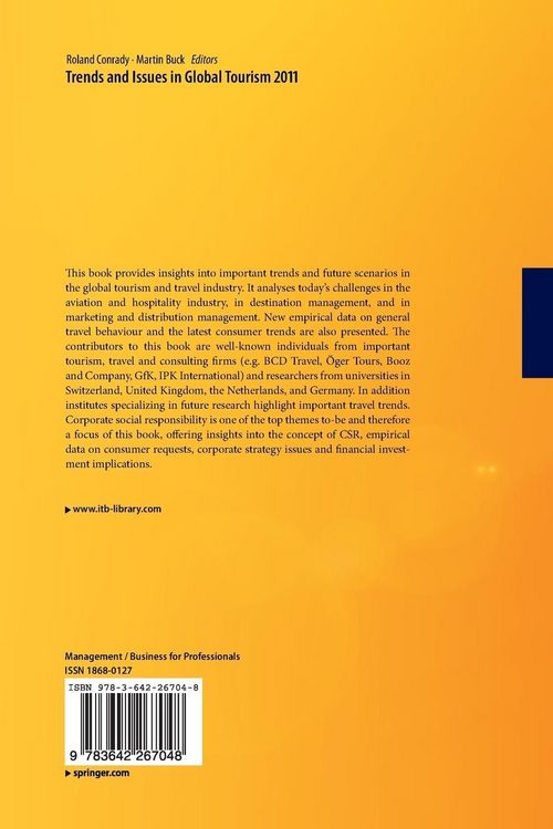 Produktbild: Trends and Issues in Global Tourism 2011