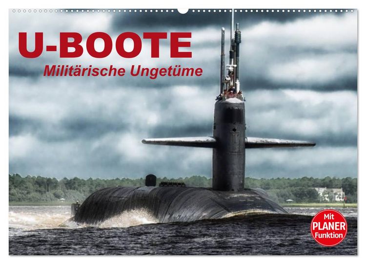 Produktbild: U-Boote. Milit&auml;rische Unget&uuml;me (Wandkalender 2026 DIN A2 quer), CALVENDO Monatskalender