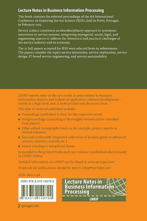 Produktbild: Exploring Services Science