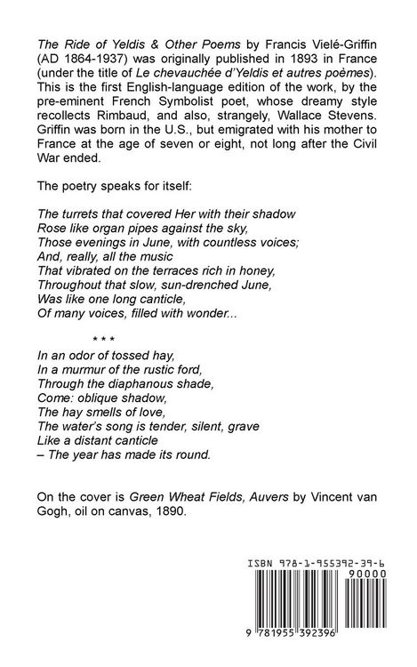Produktbild: The Ride of Yeldis and Other Poems