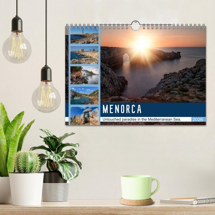 Produktbild: Menorca Untouched paradise in the Mediterranean Sea (Wall Calendar 2026 DIN A4 landscape), CALVENDO 12 Month Wall Calendar