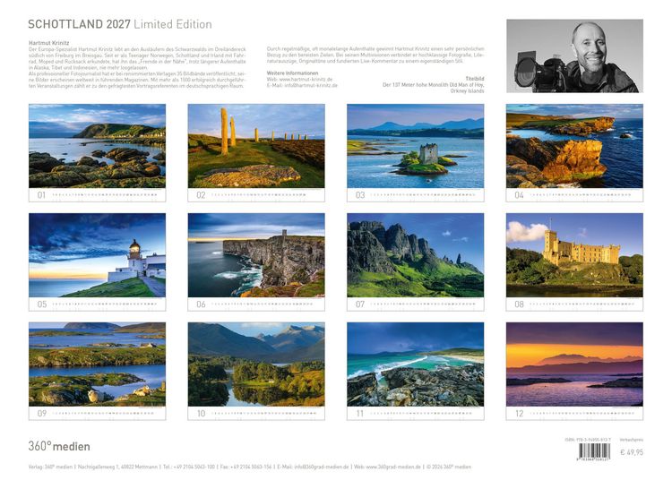 Produktbild: Schottland Exklusivkalender 2027