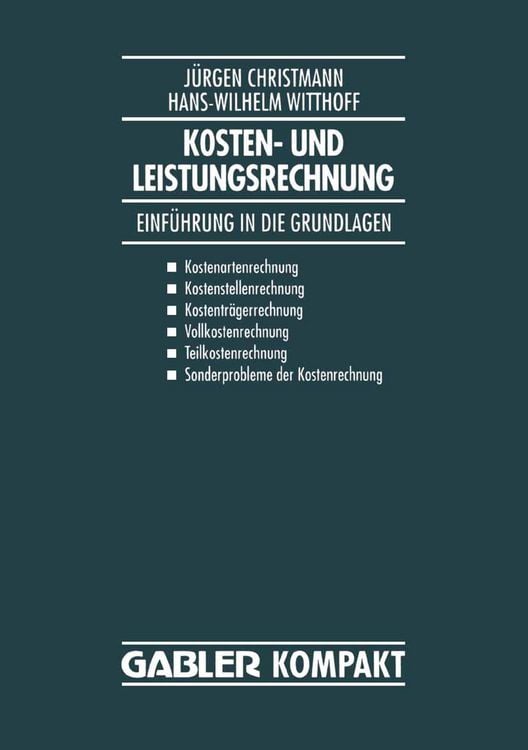 Produktbild: Kosten- und Leistungsrechnung
