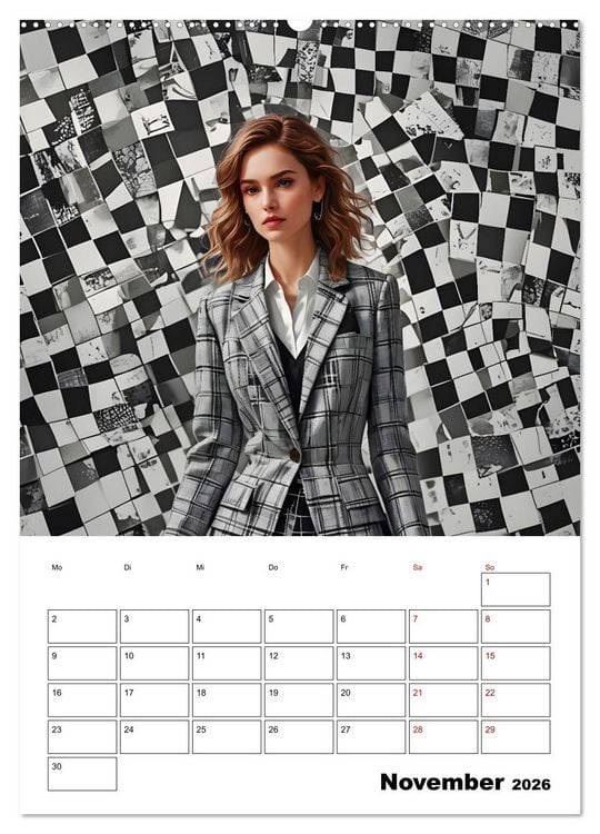 Produktbild: Schachspiel der Mode (hochwertiger Premium Wandkalender 2026 DIN A2 hoch), Kunstdruck in Hochglanz