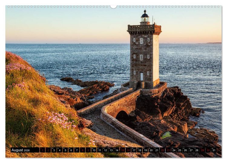Produktbild: Normandie und Bretagne: Zwischen Leuchtt&uuml;rmen und felsigen K&uuml;sten (hochwertiger Premium Wandkalender 2026 DIN A2 quer), Kunstdruck in Hochglanz