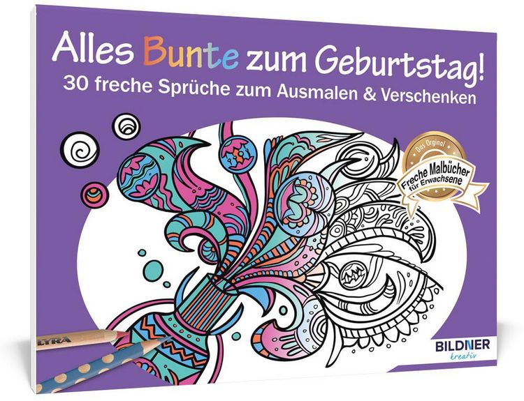 Produktbild: Mein Kreativ-Set: 3 liebevoll gestaltete Malb&uuml;cher mit 24 hochwertigen Farbstiften