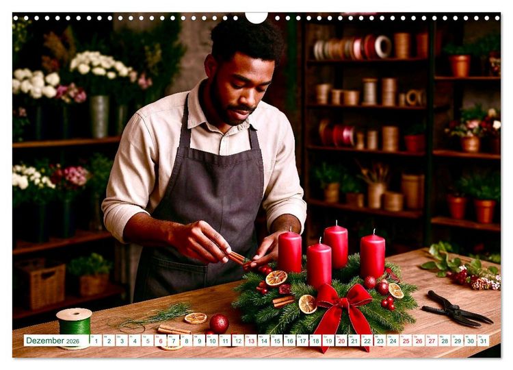 Produktbild: Floristen und ihr Handwerk (Wandkalender 2026 DIN A3 quer), CALVENDO Monatskalender
