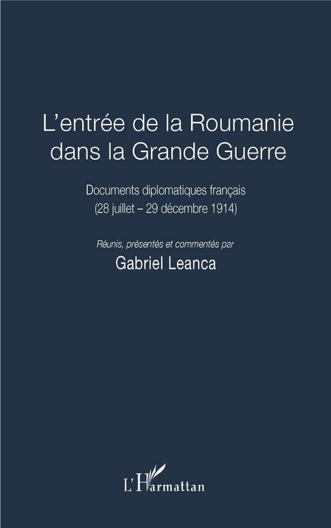 Produktbild: L'entree de la Roumanie dans la Grande Guerre
