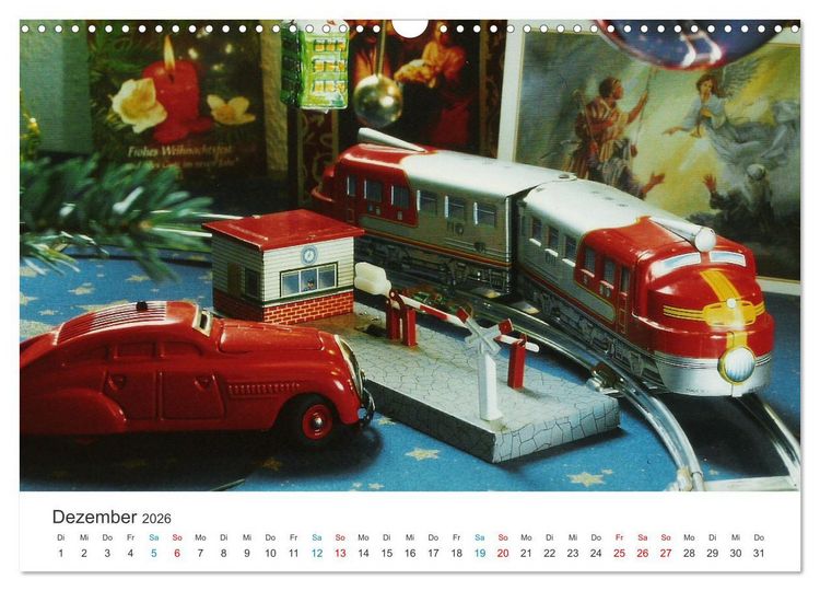 Produktbild: Bahn-Nostalgie im Modell (Wandkalender 2026 DIN A3 quer), CALVENDO Monatskalender