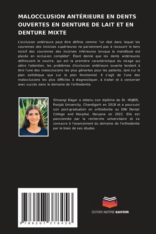 Produktbild: Malocclusion Ant&eacute;rieure En Dents Ouvertes En Denture De Lait Et En Denture Mixte