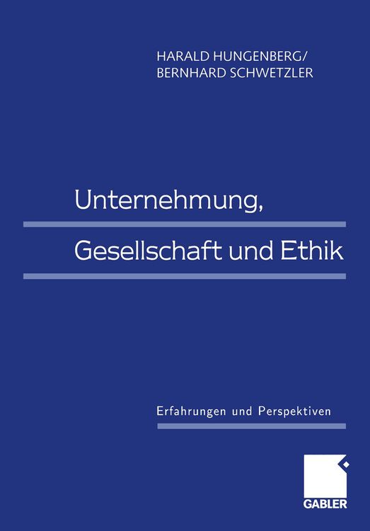 Produktbild: Unternehmung, Gesellschaft und Ethik