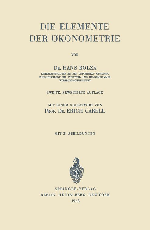 Produktbild: Die Elemente der &Ouml;konometrie