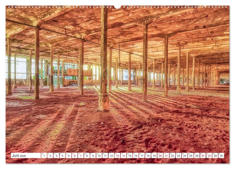 Produktbild: Lost Places - Verlassene R&auml;ume (hochwertiger Premium Wandkalender 2026 DIN A2 quer), Kunstdruck in Hochglanz