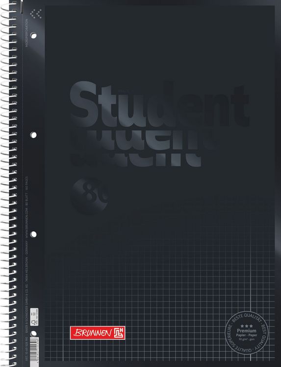 Produktbild: Collegeblock A4 onyx Lin28