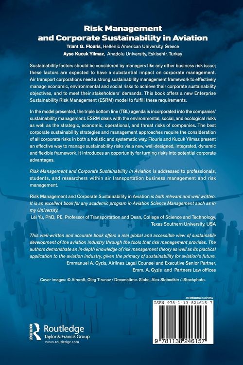 Produktbild: Risk Management and Corporate Sustainability in Aviation