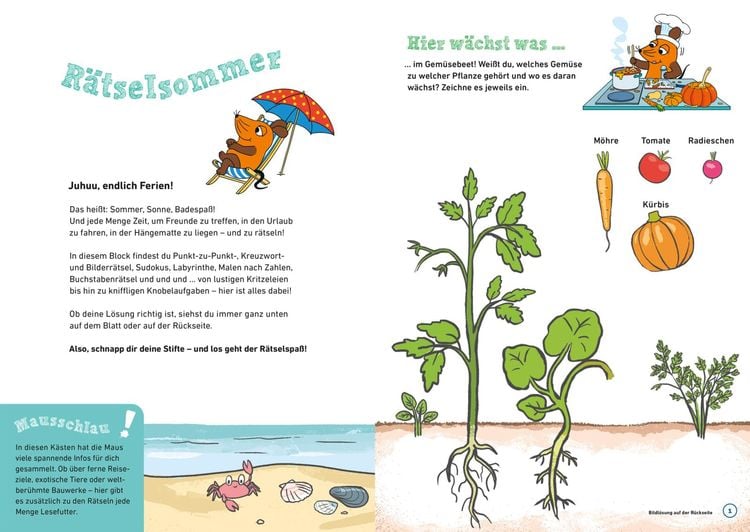 Produktbild: Frag doch mal ... die Maus: Mein Ferien-Rätselblock mit der Maus