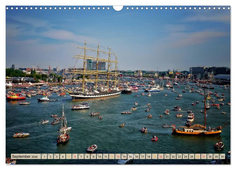 Produktbild: Sch&ouml;ne H&auml;fen zwischen Island und Barbados (Wandkalender 2026 DIN A3 quer), CALVENDO Monatskalender